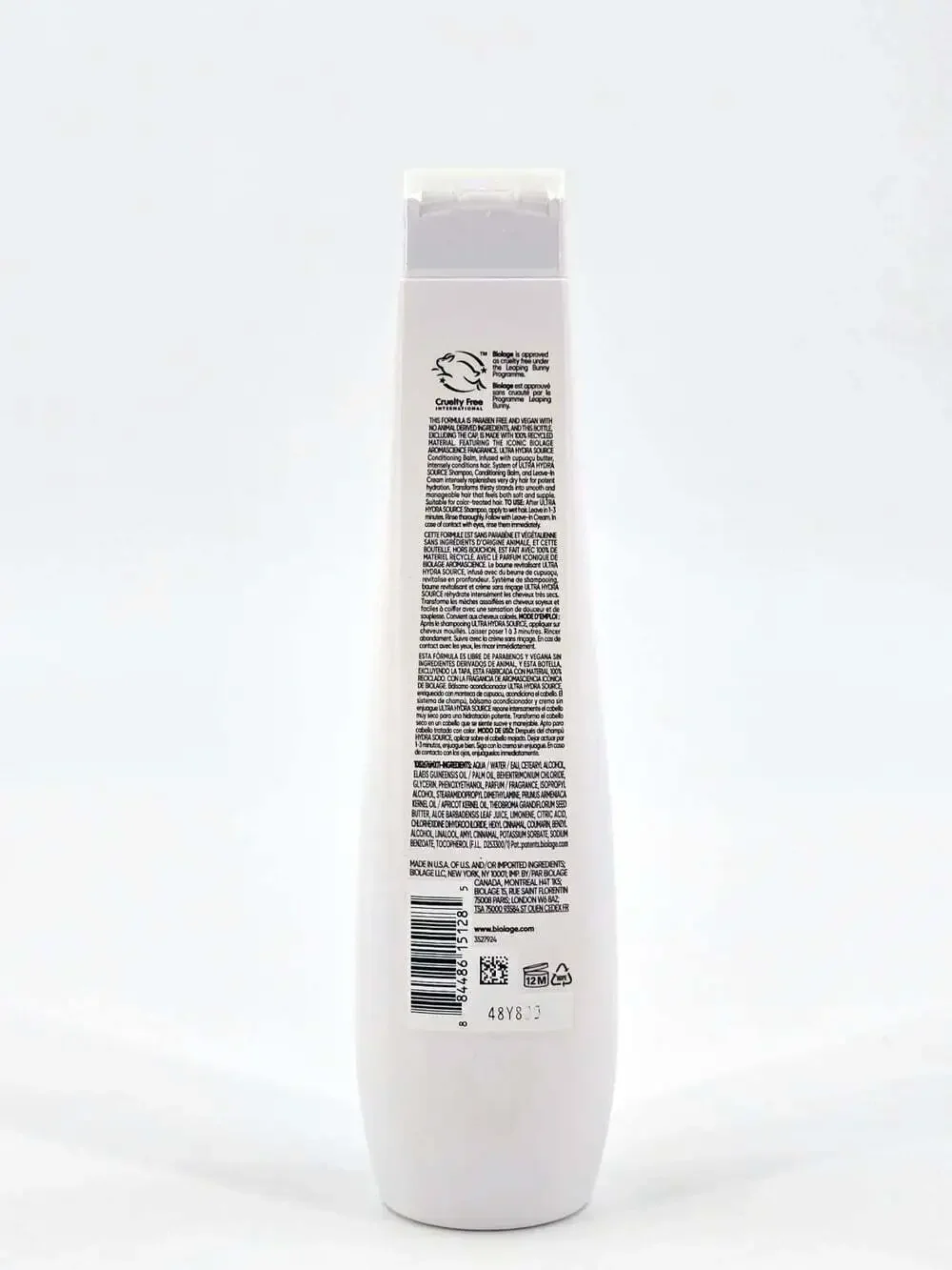Biolage Ultra Hydra Source Shampoo Deeply Moisturizes Hydrates Dry Hair 13.5 oz